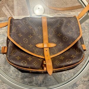 Authentic Louis Vuitton Brown Monogram Belt Bag